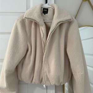 Zara Cropped Bomber Jacket